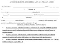 Immagine: Autocertificazione