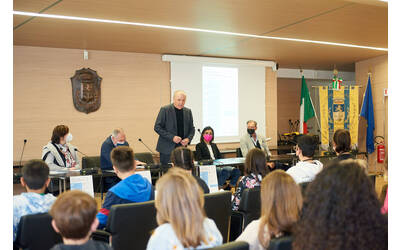 Immagine della presentazione in sala consigliare 