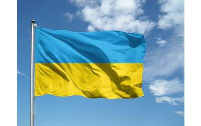 Immagine con bandiera dell'Ucraina