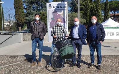 Immagine con Sindaco, Caravaggi, Franco Lovo e Barbiero