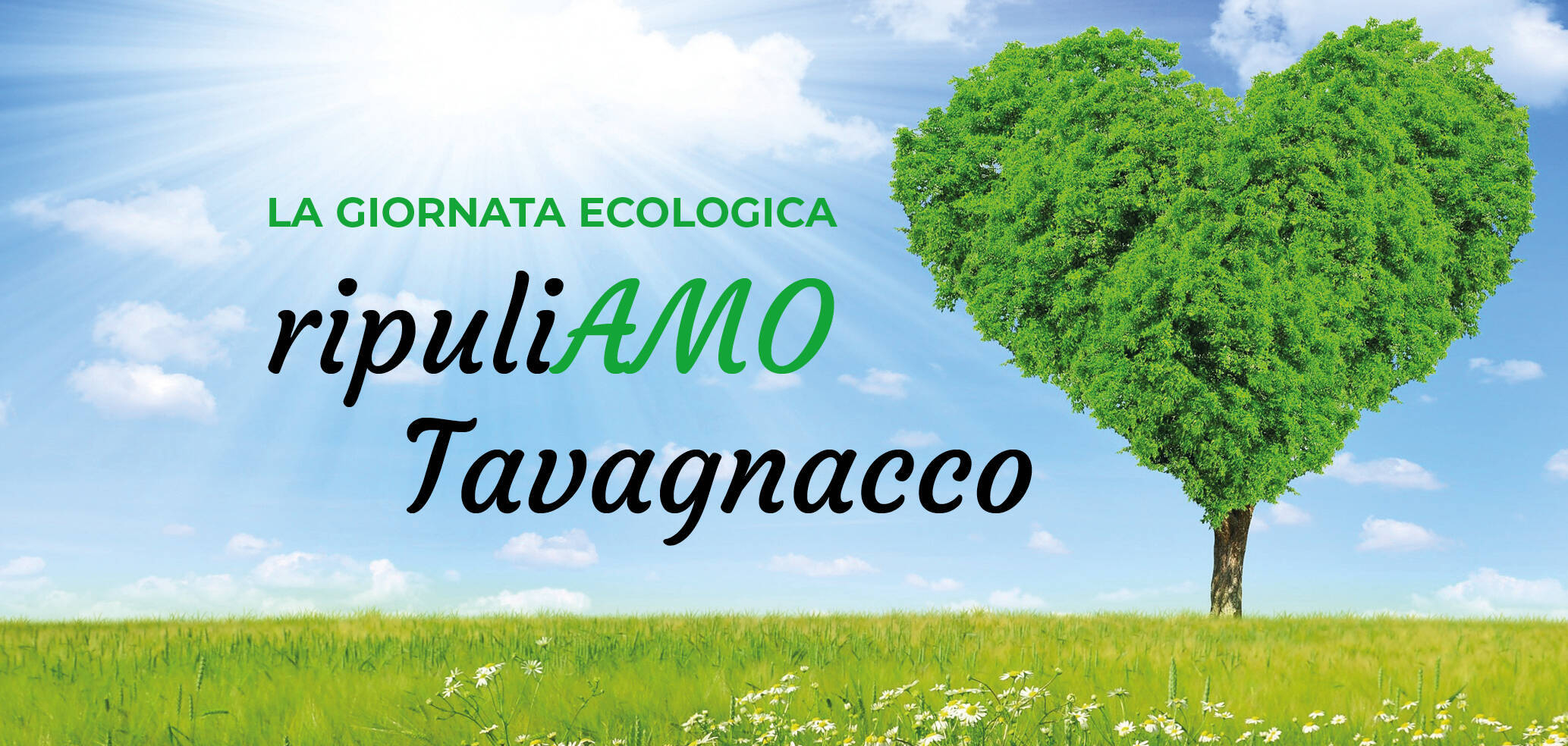 locandina con scritto ripuliamo tavagnacco
