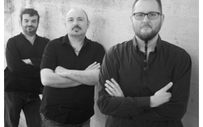 Luca Colussi e altri due uomini