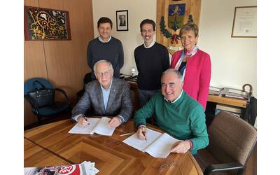 Da sinistra: Vicesindaco Fabris, assessore Spinelli, assessore Comuzzo. In basso a sinistra presidente LILT Giorgio Arpino e il Sindaco di Tavagnacco Moreno Lirutti