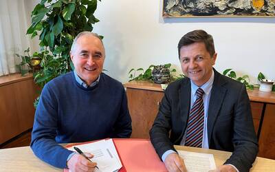 Il sindaco Lirutti e il vicesindaco Fabris